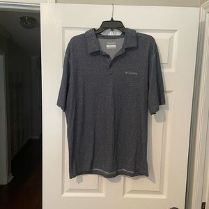 Gray Omni Wick Columbia Performance polo. Size Large